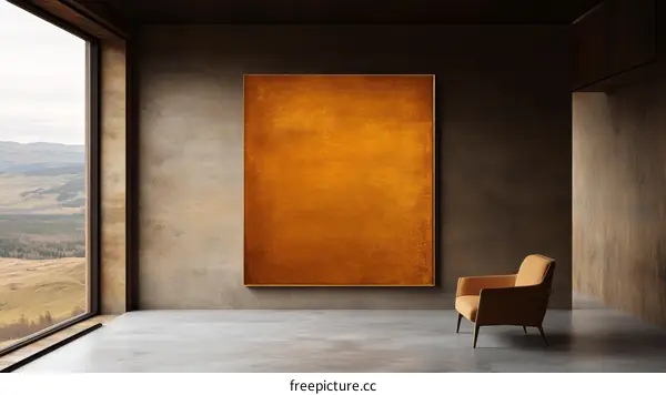 Modern Abstract Artwork in a Contemporary Interior