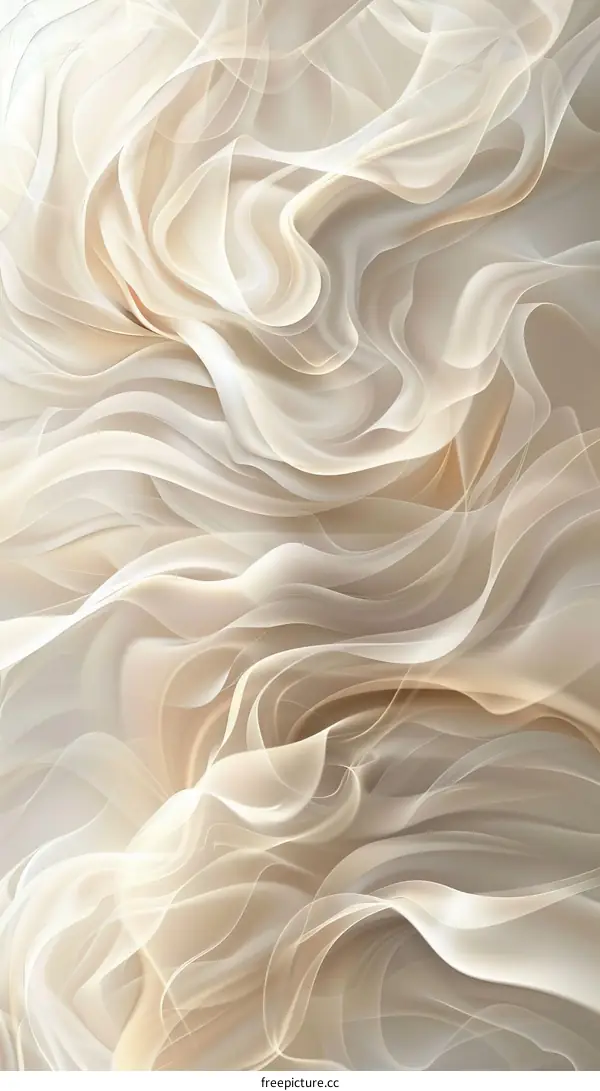 Abstract Off-White Fluid Wave Background