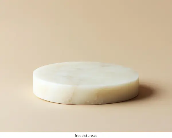 Elegant White Marble Circle Display