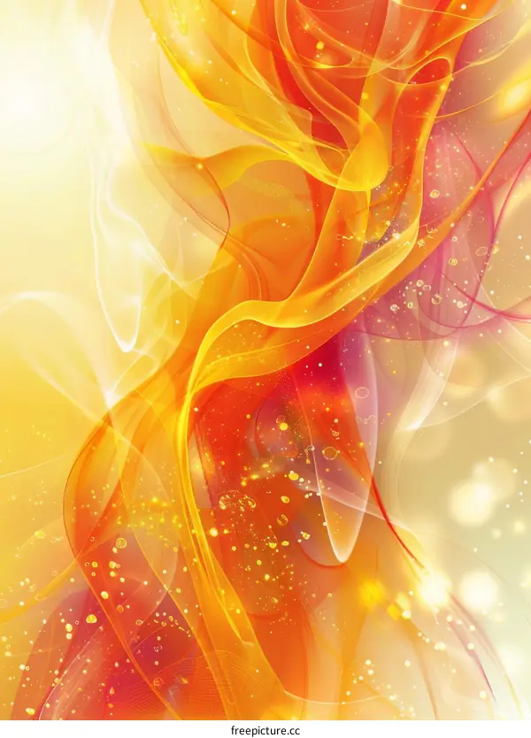 Abstract Orange and Yellow Background: Light and Warm