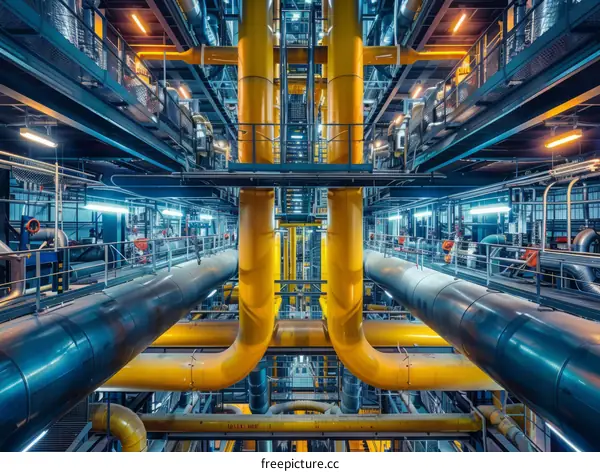 Industrial Power Plant Interior
