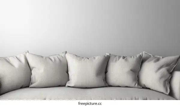 Modern Minimalist Sofa with Cushions