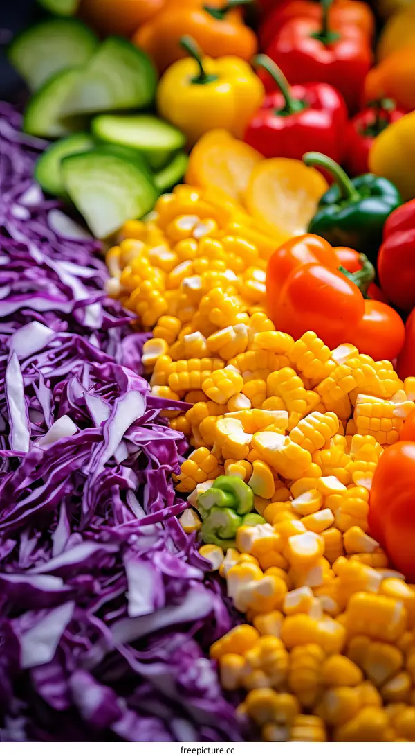 Fresh and colorful vegetables