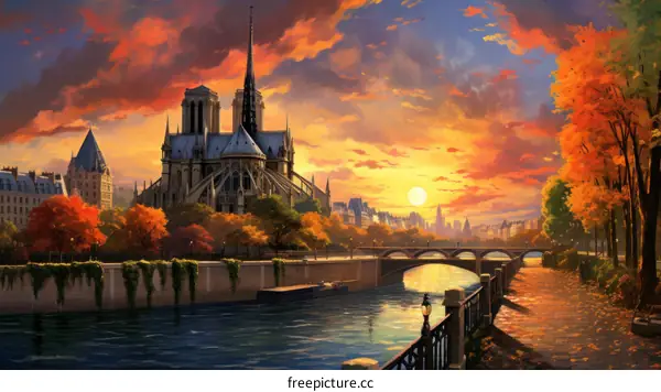 Notre Dame Cathedral in Paris, France