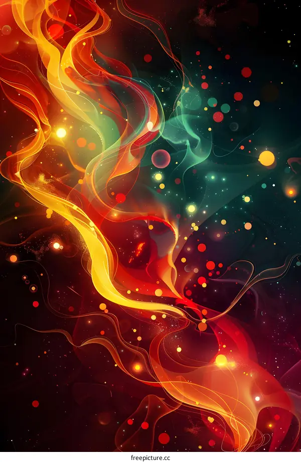 Colorful abstract painting