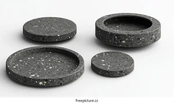 Modern Decorative Stoneware Trays Set