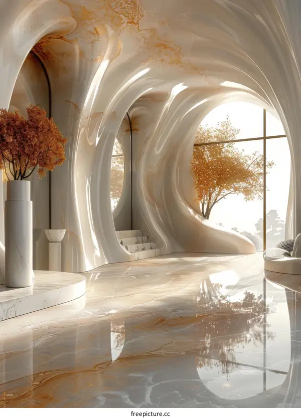 Parametric Organic Architecture: Futuristic Interior Design