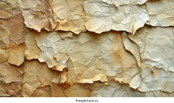 Vintage crumpled paper texture background