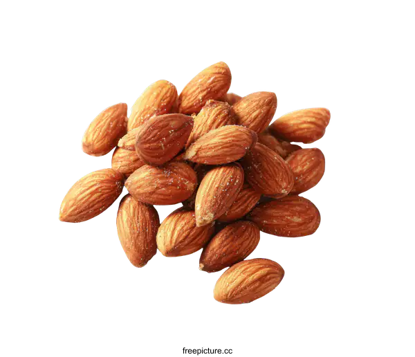[Transparent Background PNG]Roasted Almonds Close-Up