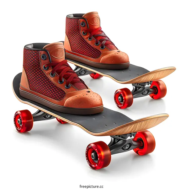 Skateboards and Sneakers