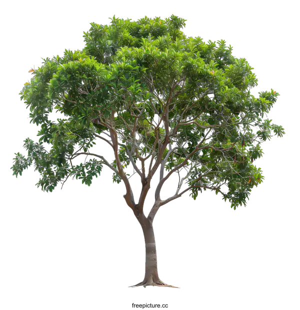 [Transparent Background PNG]Green Tree Isolated On White Background