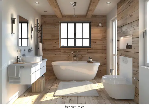 Modern Farmhouse Bathroom Interior Design