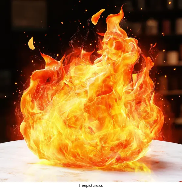 Fierce Fireball Illustration