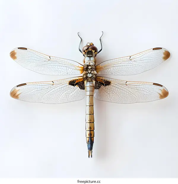 A close-up photo of a dragonfly