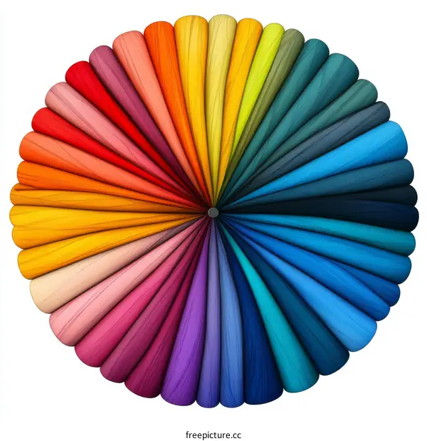 Colorful Spectrum Circular Design Illustration