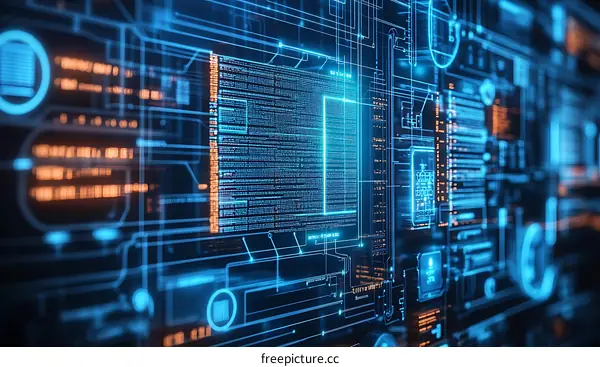 Digital Interface Futuristic Technology