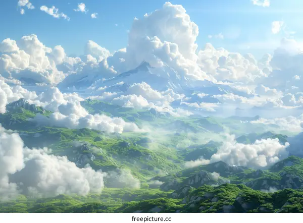 A Breathtaking Mountain Valley Hidden Among the Clouds