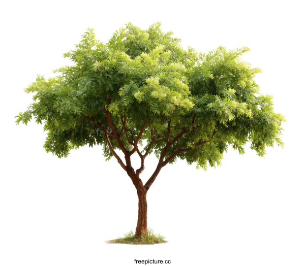 [Transparent Background PNG]Green Tree Isolated on White Background