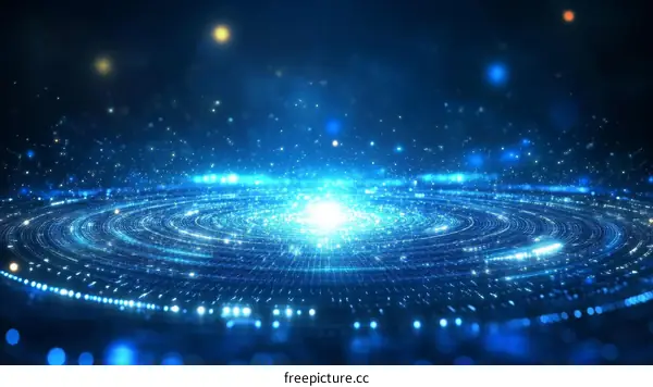 Abstract Digital Galaxy Design