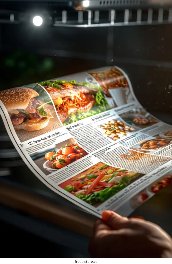 A person holding a newspaper with a headline about US trade with China