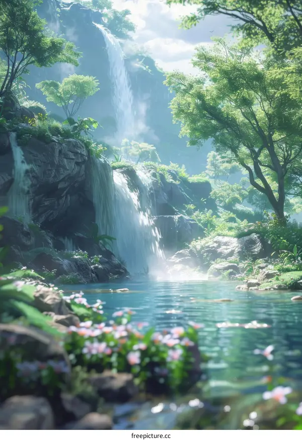 Nature Waterfall Landscape