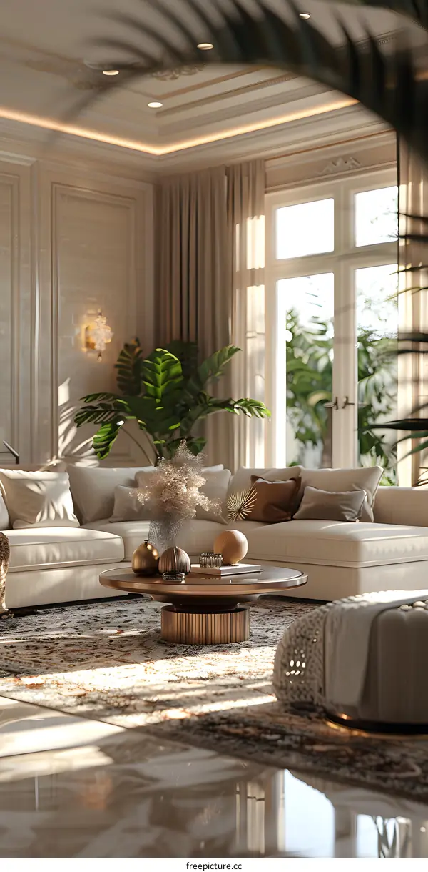 Modern minimalist living room