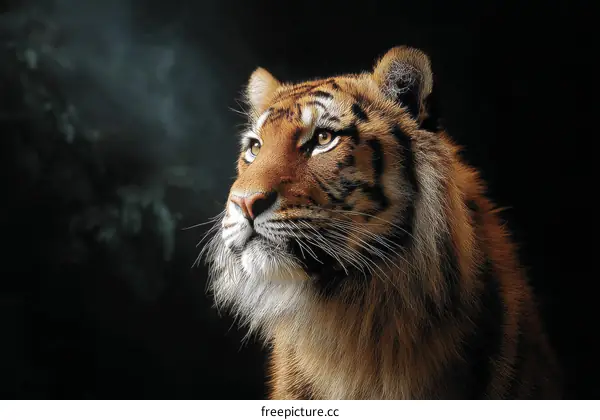 Close-up Portrait of a Majestic Tiger