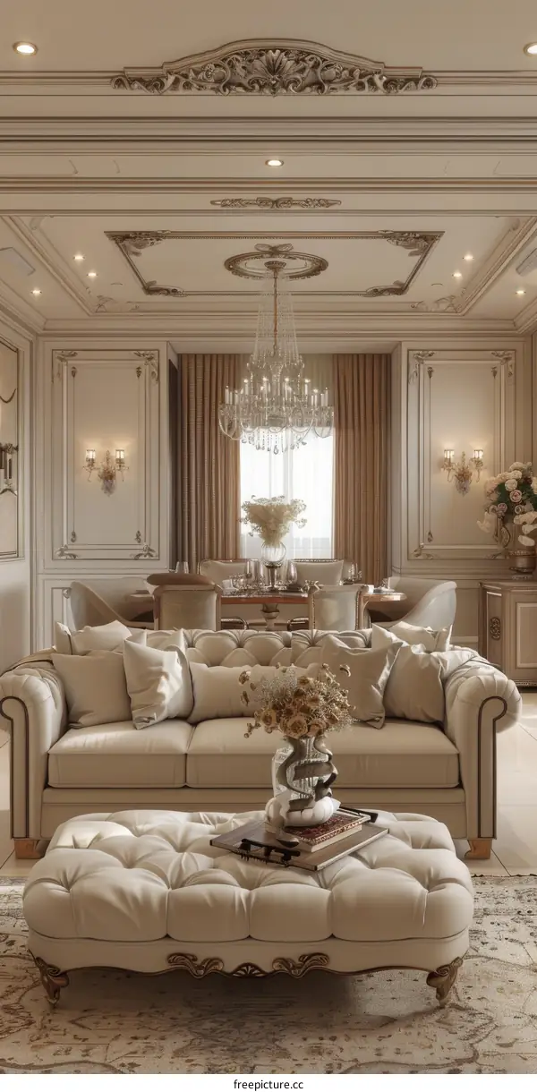 Luxury European Living Room Interior Design