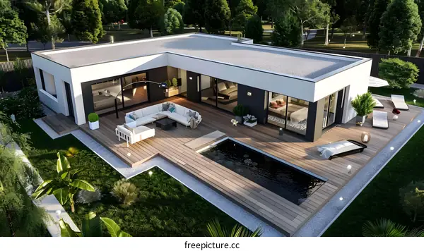 Modern Home Design With Swimming Pool