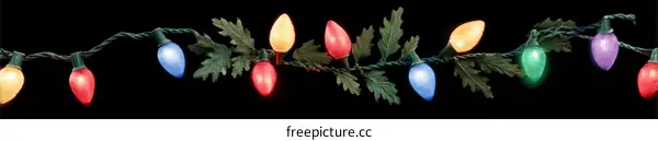 Colorful Christmas Light String Decoration