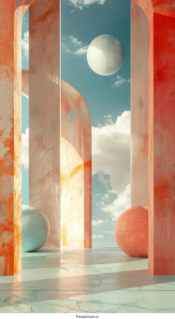 Surreal 3D Pastel Minimalism
