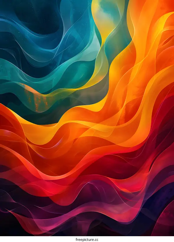 Colorful abstract painting