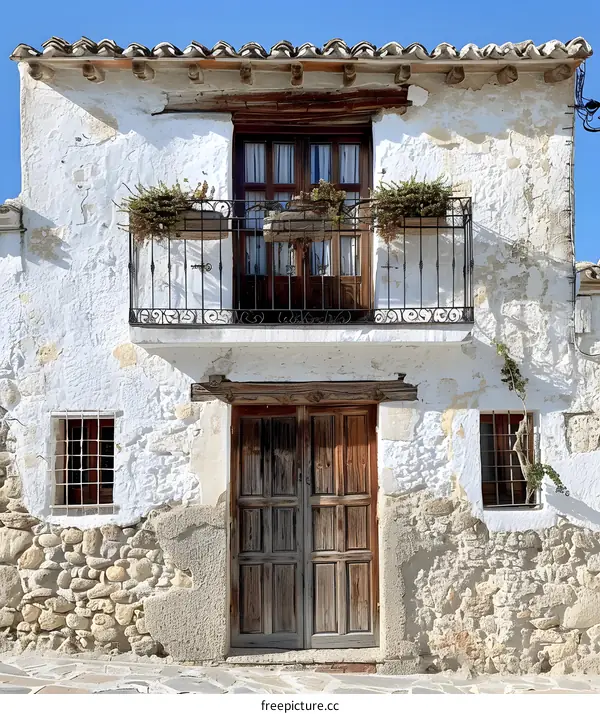 Traditional Spanish House Facade