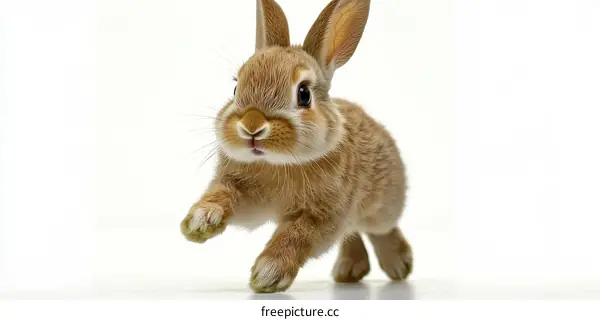 Adorable Baby Bunny in Action