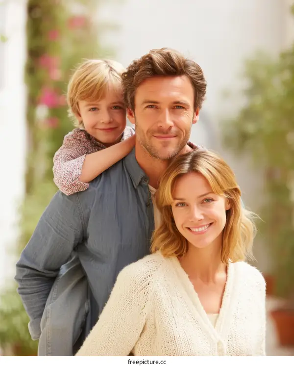 Happy Family Portrait Outdoor