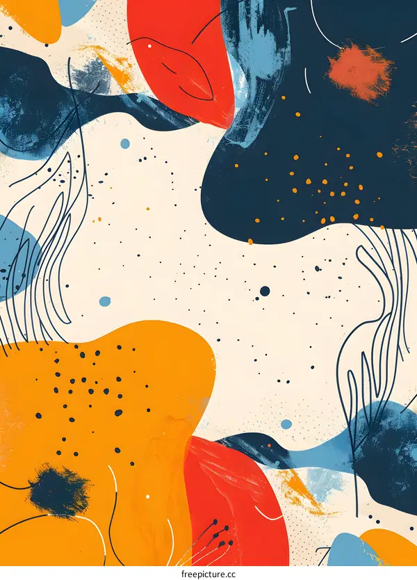 Abstract Colorful Shapes Background