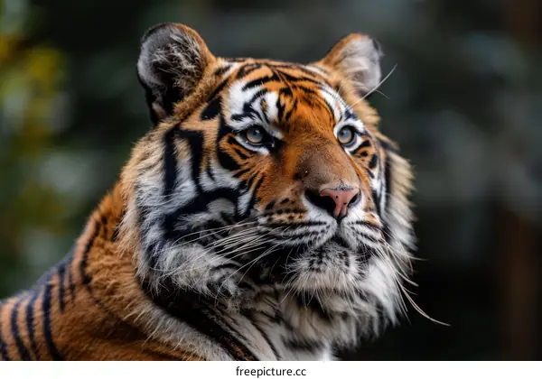 Tiger Portrait: Staring into the Distance