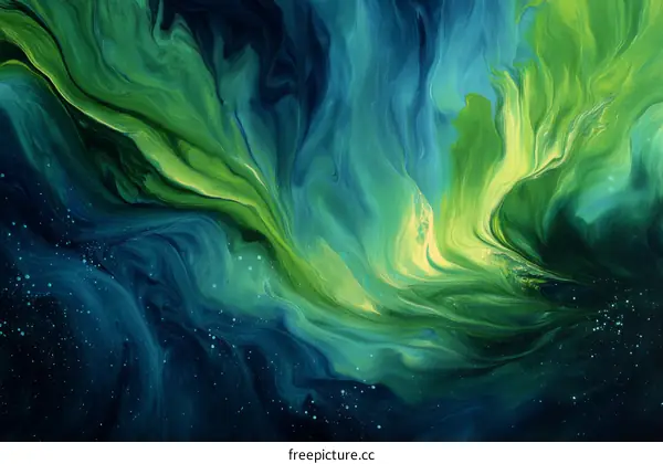 Abstract Flowing Colors