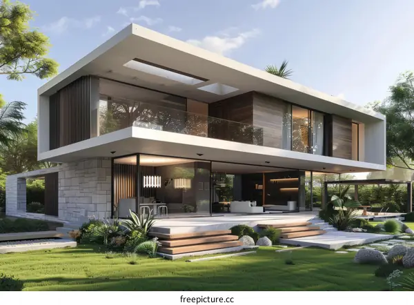 Modern Luxury Villa with Pool and Garden