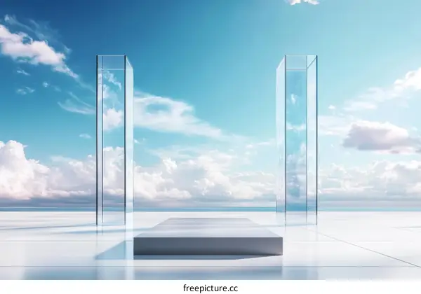 Modern Glass Architecture Exterior View