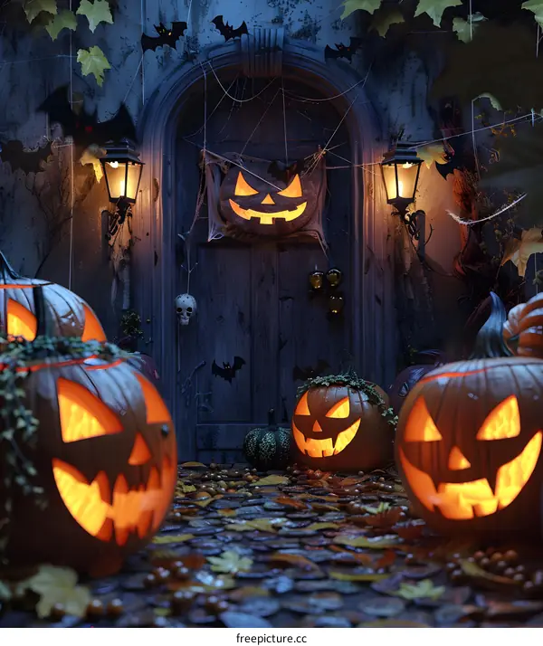 Spooky Halloween Doorway