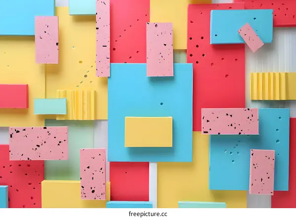 Colorful Abstract Background With Geometric Shapes