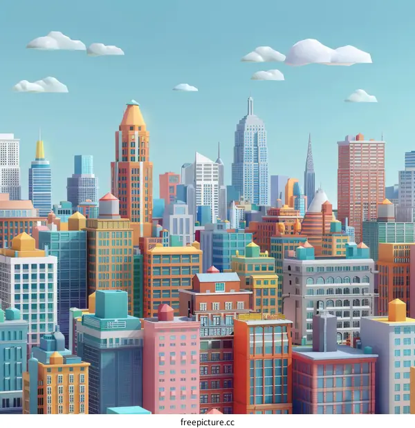 Modern Urban City Buildings and Architecture