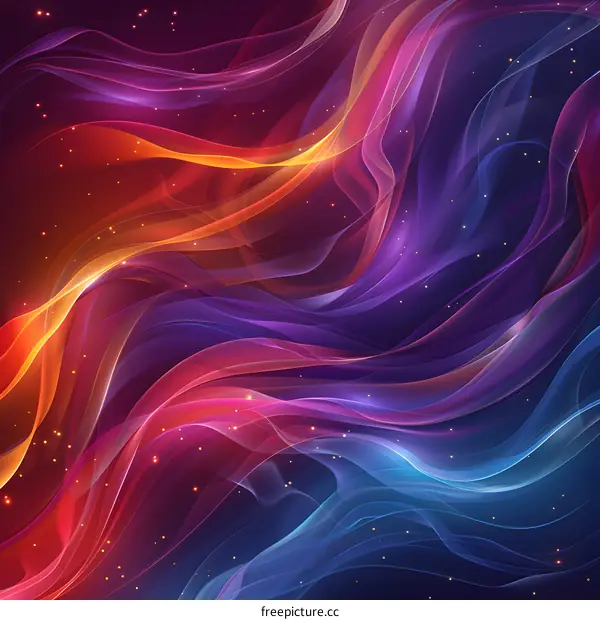 Wavy and colorful abstract background