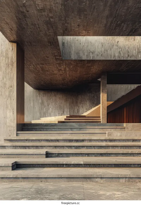 Balustrade And Steps In Reinforced Concrete