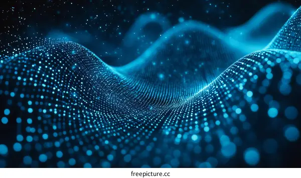 Abstract Digital Wave Pattern Design