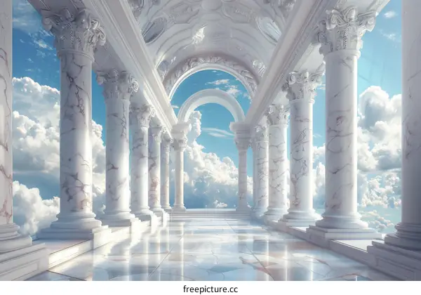 A Majestic Heavenly Colonnade