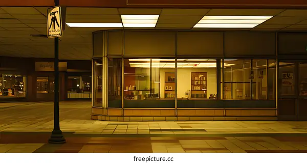 Empty Storefront in a Shopping Mall