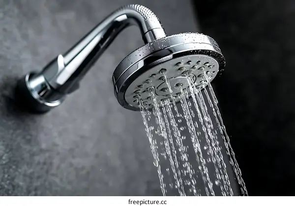 Modern Chrome Shower Head with Water Spray