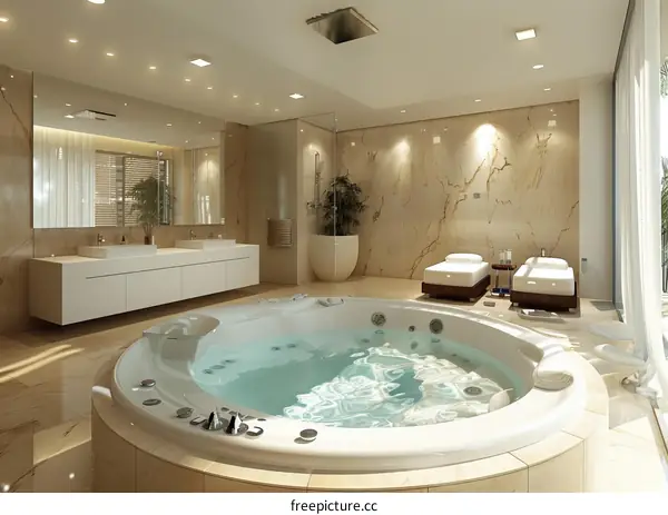 Modern Luxury Spa Bathroom Interior Design